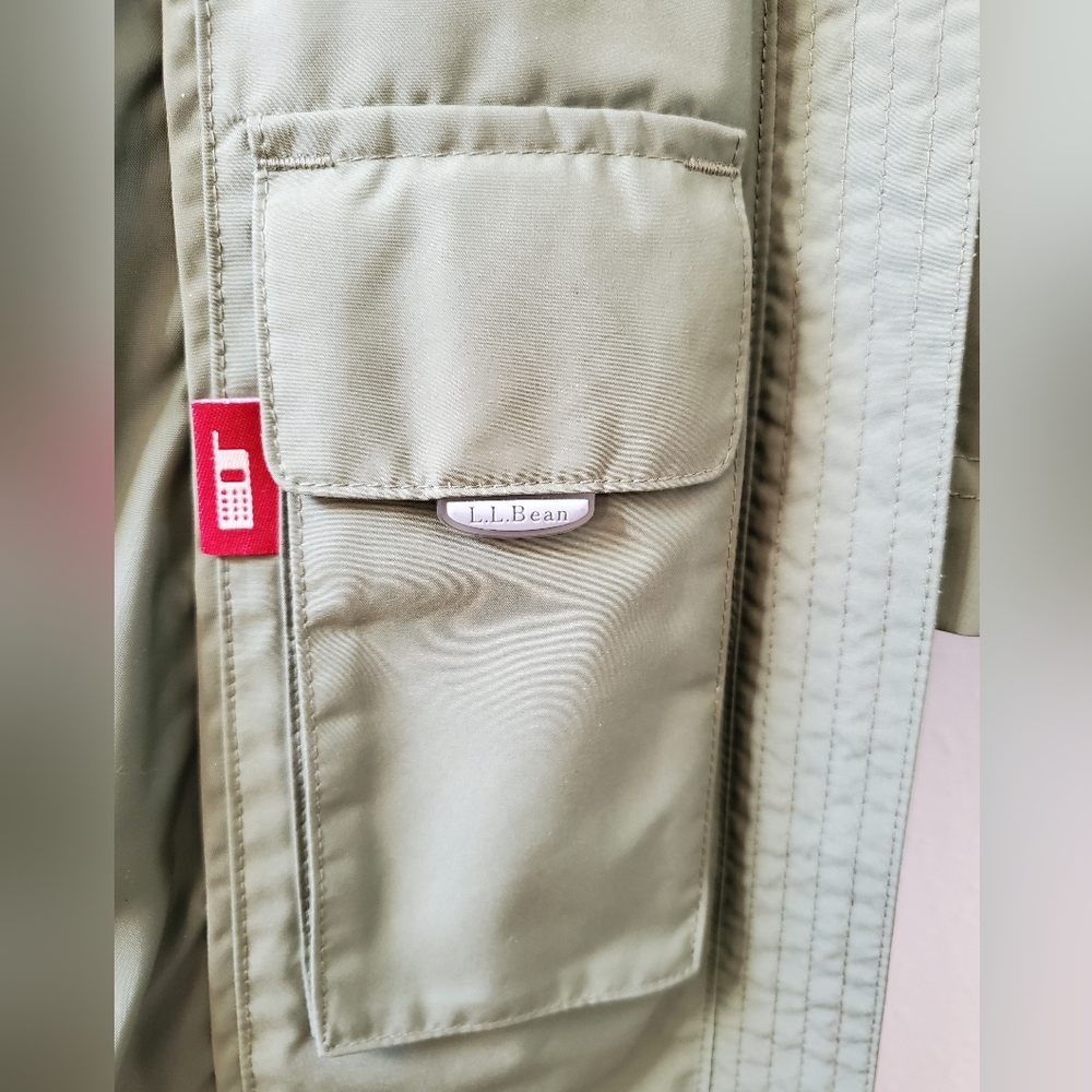 Vintage L.L.BEAN Classic Duster Rain Trench Coat **Detachable Hood - Picture 8 of 16